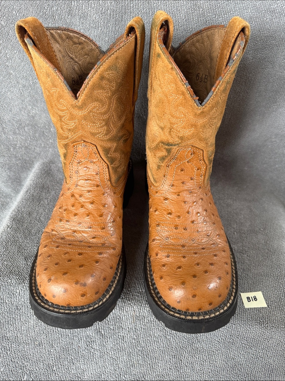 Women’s Fat Baby The Ariat Original Ostrich Print Size 6.5B - Picture 11 of 11